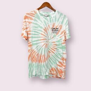 Men's Elevenparis Tie-Dye Call My Stylist T-shirt Size Small